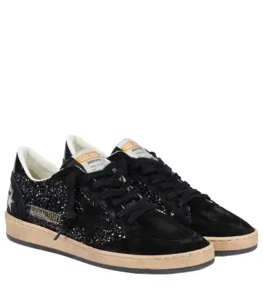 Golden Goose Ball Star suede-trimmed sneakers | Thumbnail 1 Golden Goose Ball Star suede-trimmed sneakers | Thumbnail 1