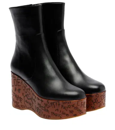 Chloe Chloé Maxime leather wedge ankle boots | Thumbnail 1 Chloe Chloé Maxime leather wedge ankle boots | Thumbnail 1
