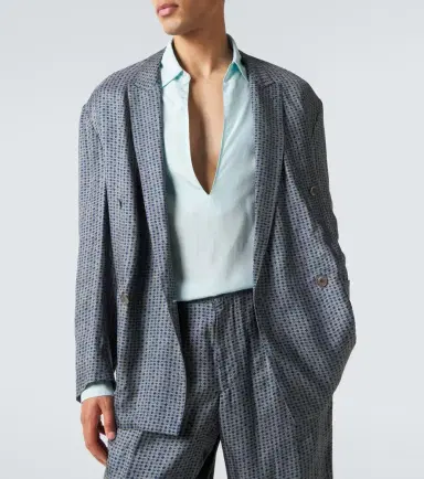 Giorgio Armani Printed double-breasted blazer | Thumbnail 4 Giorgio Armani Printed double-breasted blazer | Thumbnail 4