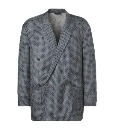 Giorgio Armani Printed double-breasted blazer | Thumbnail 1 Giorgio Armani Printed double-breasted blazer | Thumbnail 1