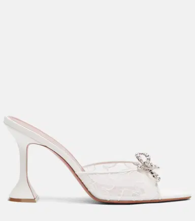 Amina Muaddi Rosie embellished lace mules | Thumbnail 3 Amina Muaddi Rosie embellished lace mules | Thumbnail 3