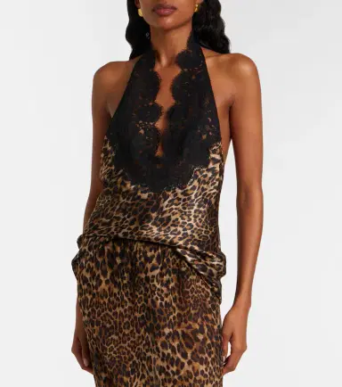 Nili Lotan Teo leopard-print silk satin top | Thumbnail 2 Nili Lotan Teo leopard-print silk satin top | Thumbnail 2