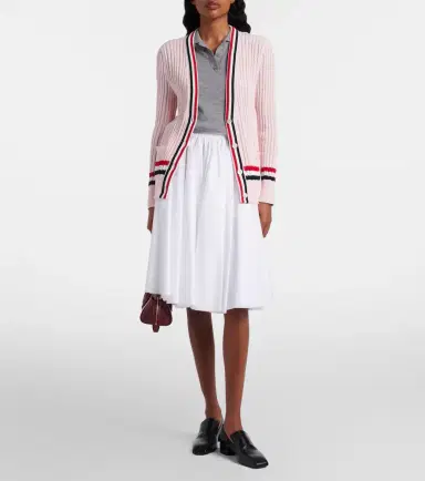Thom Browne Cable-knit cotton cardigan | Thumbnail 2 Thom Browne Cable-knit cotton cardigan | Thumbnail 2