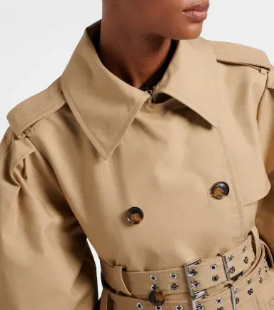 Ganni Cotton trench coat | Thumbnail 3 Ganni Cotton trench coat | Thumbnail 3
