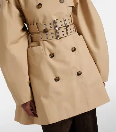 Ganni Cotton trench coat | Thumbnail 4 Ganni Cotton trench coat | Thumbnail 4