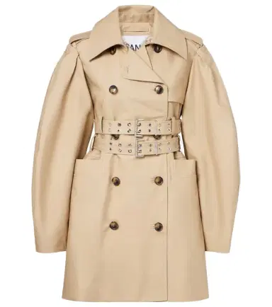 Ganni Cotton trench coat | Thumbnail 1 Ganni Cotton trench coat | Thumbnail 1