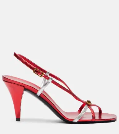 Versace Valentina leather slingback sandals | Thumbnail 2 Versace Valentina leather slingback sandals | Thumbnail 2