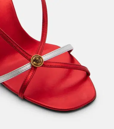 Versace Valentina leather slingback sandals | Thumbnail 3 Versace Valentina leather slingback sandals | Thumbnail 3