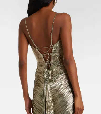 Maria Lucia Hohan Dakota lamé chiffon gown | Thumbnail 3 Maria Lucia Hohan Dakota lamé chiffon gown | Thumbnail 3