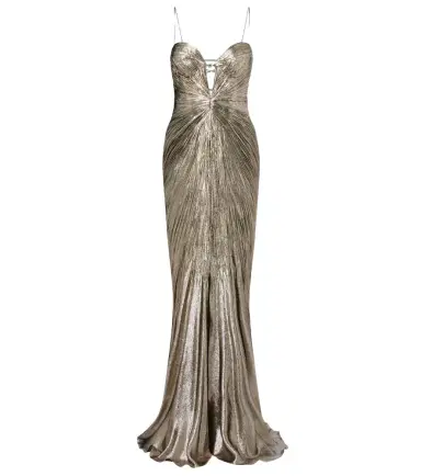Maria Lucia Hohan Dakota lamé chiffon gown | Thumbnail 1 Maria Lucia Hohan Dakota lamé chiffon gown | Thumbnail 1