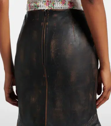 Shushu/Tong eather midi skirt | Thumbnail 3 Shushu/Tong eather midi skirt | Thumbnail 3
