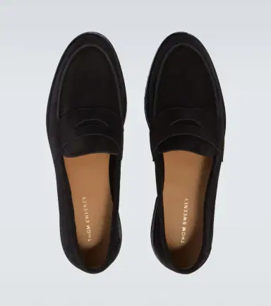 Thom Sweeney Suede penny loafers | Thumbnail 2 Thom Sweeney Suede penny loafers | Thumbnail 2
