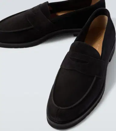 Thom Sweeney Suede penny loafers | Thumbnail 6 Thom Sweeney Suede penny loafers | Thumbnail 6
