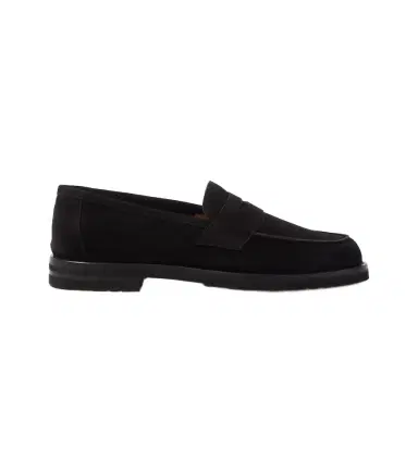 Thom Sweeney Suede penny loafers | Thumbnail 1 Thom Sweeney Suede penny loafers | Thumbnail 1