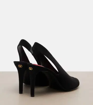 Valentino Garavani Révélé suede peep-toe pumps | Thumbnail 4 Valentino Garavani Révélé suede peep-toe pumps | Thumbnail 4