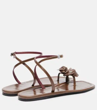 Magda Butrym Floral-appliqué leather sandals | Thumbnail 2 Magda Butrym Floral-appliqué leather sandals | Thumbnail 2