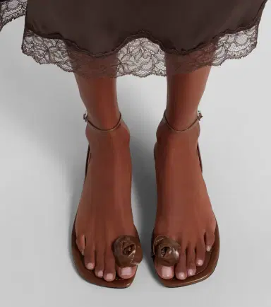 Magda Butrym Floral-appliqué leather sandals | Thumbnail 6 Magda Butrym Floral-appliqué leather sandals | Thumbnail 6