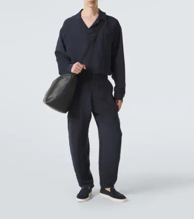 Giorgio Armani Seersucker straight pants | Thumbnail 4 Giorgio Armani Seersucker straight pants | Thumbnail 4