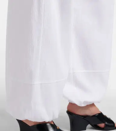 Stella McCartney Embellished cotton tapered pants | Thumbnail 2 Stella McCartney Embellished cotton tapered pants | Thumbnail 2