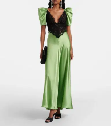 Rodarte Lace-trimmed silk cocktail dress | Thumbnail 5 Rodarte Lace-trimmed silk cocktail dress | Thumbnail 5