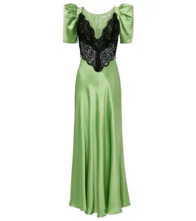 Rodarte Lace-trimmed silk cocktail dress | Thumbnail 1 Rodarte Lace-trimmed silk cocktail dress | Thumbnail 1