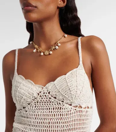 Anna Kosturova Crochet scalloped cotton minidress | Thumbnail 2 Anna Kosturova Crochet scalloped cotton minidress | Thumbnail 2