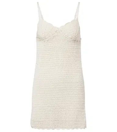 Anna Kosturova Crochet scalloped cotton minidress | Thumbnail 1 Anna Kosturova Crochet scalloped cotton minidress | Thumbnail 1