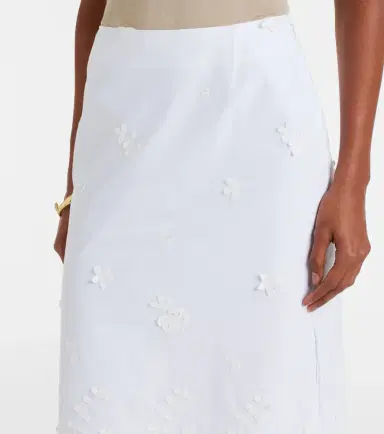 Altuzarra Malik embroidered cotton midi skirt | Thumbnail 3 Altuzarra Malik embroidered cotton midi skirt | Thumbnail 3