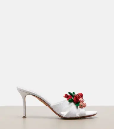 Aquazzura Botanica raffia-effect mules | Thumbnail 2 Aquazzura Botanica raffia-effect mules | Thumbnail 2