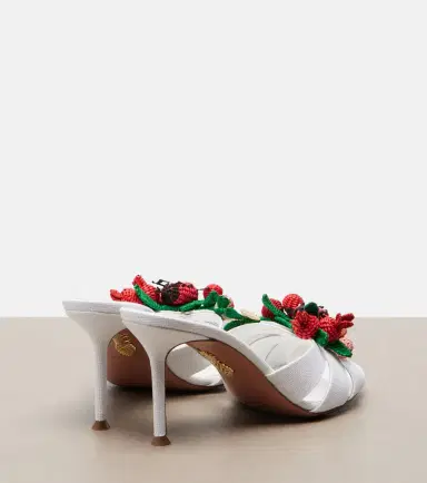 Aquazzura Botanica raffia-effect mules | Thumbnail 3 Aquazzura Botanica raffia-effect mules | Thumbnail 3