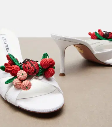 Aquazzura Botanica raffia-effect mules | Thumbnail 4 Aquazzura Botanica raffia-effect mules | Thumbnail 4