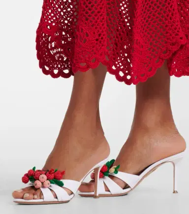 Aquazzura Botanica raffia-effect mules | Thumbnail 6 Aquazzura Botanica raffia-effect mules | Thumbnail 6
