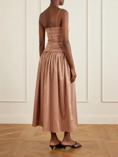 Tove Amina Gathered Organic Cotton Dress | Thumbnail 3 Tove Amina Gathered Organic Cotton Dress | Thumbnail 3