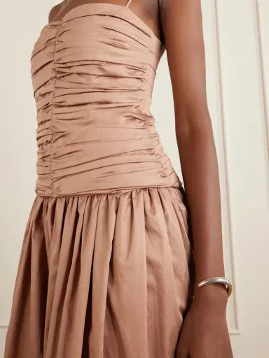 Tove Amina Gathered Organic Cotton Dress | Thumbnail 4 Tove Amina Gathered Organic Cotton Dress | Thumbnail 4