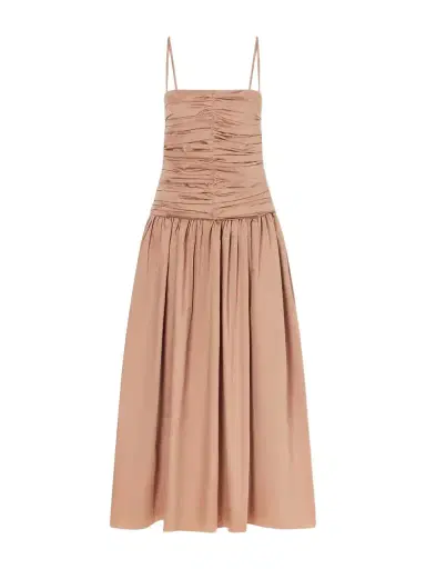 Tove Amina Gathered Organic Cotton Dress | Thumbnail 1 Tove Amina Gathered Organic Cotton Dress | Thumbnail 1