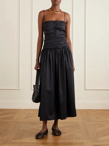 Tove Amina Gathered Organic Cotton Dress | Thumbnail 2 Tove Amina Gathered Organic Cotton Dress | Thumbnail 2