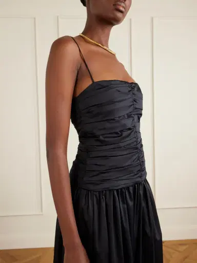 Tove Amina Gathered Organic Cotton Dress | Thumbnail 4 Tove Amina Gathered Organic Cotton Dress | Thumbnail 4