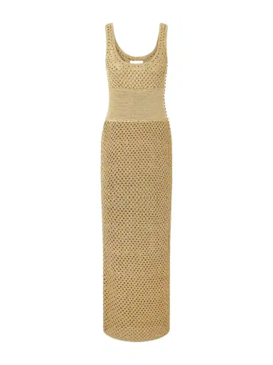 Galvan Vento Crystal-embellished Crocheted Midi Dress | Thumbnail 1 Galvan Vento Crystal-embellished Crocheted Midi Dress | Thumbnail 1