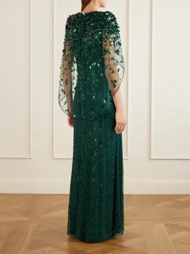 Jenny Packham Nettie Embellished Sequined Tulle Gown | Thumbnail 3 Jenny Packham Nettie Embellished Sequined Tulle Gown | Thumbnail 3