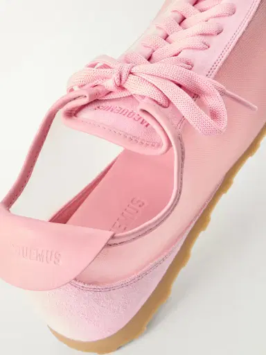 Jacquemus Les Tennis Suede And Leather Trimmed Mesh Sneakers | Thumbnail 5 Jacquemus Les Tennis Suede And Leather Trimmed Mesh Sneakers | Thumbnail 5