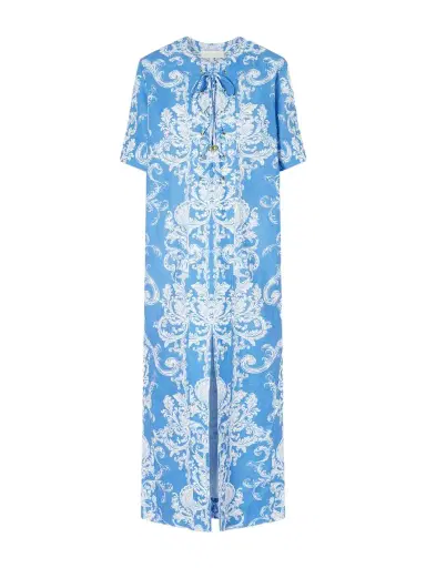 Borgo de Nor Calista Linen Printed Maxi Dress | Thumbnail 1 Borgo de Nor Calista Linen Printed Maxi Dress | Thumbnail 1