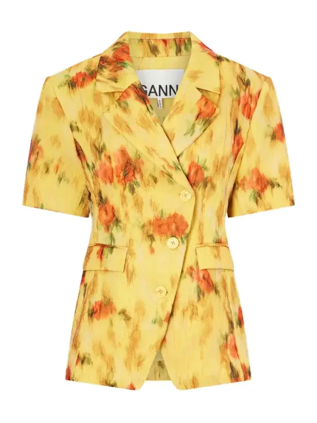 Shibori Organza Floral Blazer Shibori Organza Floral Blazer