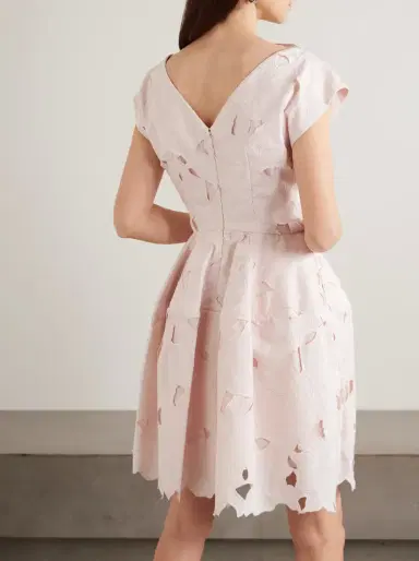 Erdem Cutout Embroidered Poplin Mini Dress | Thumbnail 3 Erdem Cutout Embroidered Poplin Mini Dress | Thumbnail 3