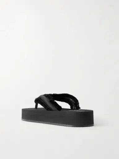 Balenciaga Jet Lag Frayed Satin Thong Sandals | Thumbnail 3 Balenciaga Jet Lag Frayed Satin Thong Sandals | Thumbnail 3