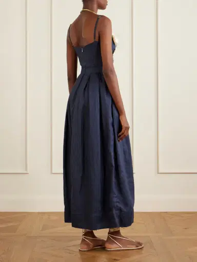 Agua by Agua Bendita Sula Cauca Linen-floral Maxi Dress | Thumbnail 3 Agua by Agua Bendita Sula Cauca Linen-floral Maxi Dress | Thumbnail 3