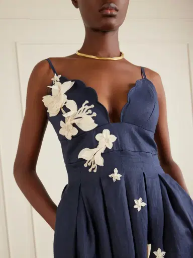 Agua by Agua Bendita Sula Cauca Linen-floral Maxi Dress | Thumbnail 4 Agua by Agua Bendita Sula Cauca Linen-floral Maxi Dress | Thumbnail 4
