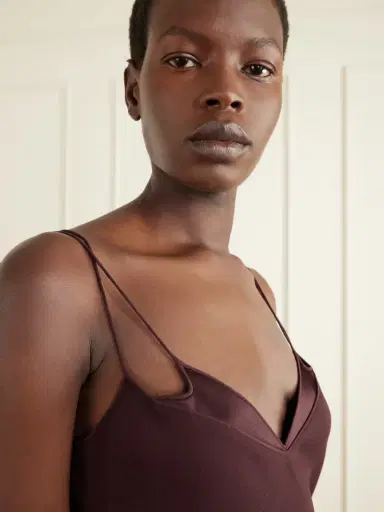 Tom Ford Maroon Enverse Satin Gown | Thumbnail 4 Tom Ford Maroon Enverse Satin Gown | Thumbnail 4