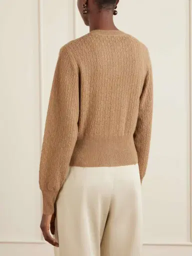 Le Kasha Gaya Pointelle Knit Cashmere Cardigan | Thumbnail 4 Le Kasha Gaya Pointelle Knit Cashmere Cardigan | Thumbnail 4