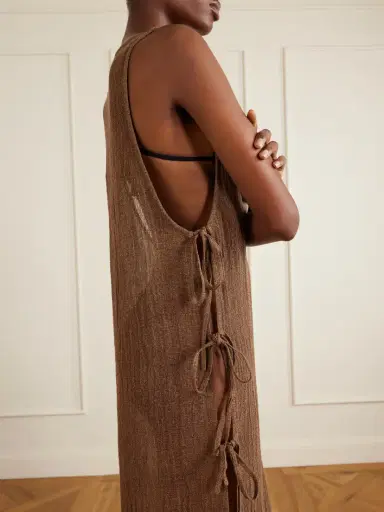 Le Kasha Jarajug Linen Midi Dress | Thumbnail 4 Le Kasha Jarajug Linen Midi Dress | Thumbnail 4