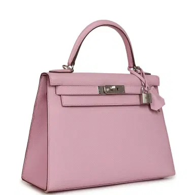 HERMÈS Hermes Kelly Sellier 28 Mauve Sylvestre Epsom Palladium Hardware | Thumbnail 2 HERMÈS Hermes Kelly Sellier 28 Mauve Sylvestre Epsom Palladium Hardware | Thumbnail 2